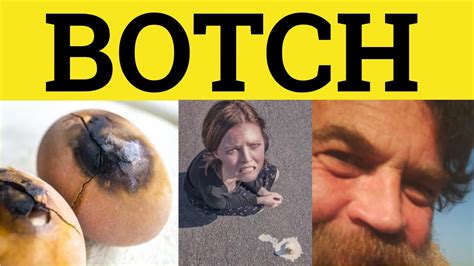 boch meaning|Botch Definition & Meaning .